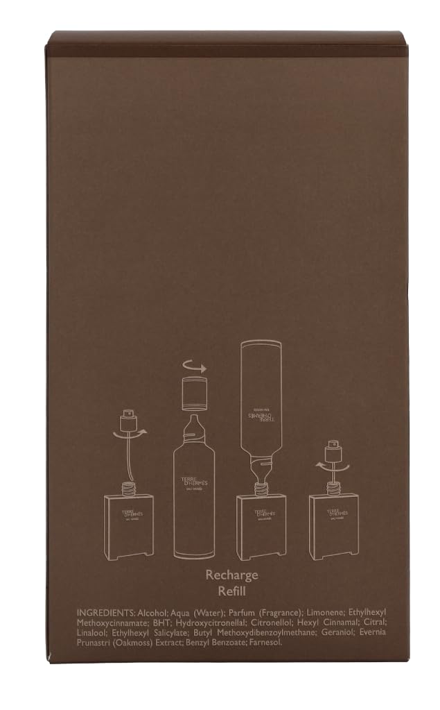 Hermes Terre d'Hermes Eau Givree for Men Eau de Parfum Spray, 3.4 Ounce (Refillable)
