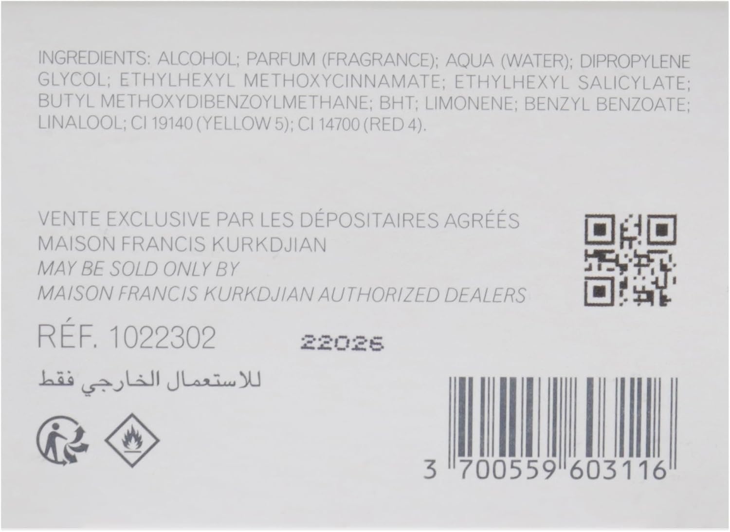 Maison Francis Kurkdjian Baccarat Rouge 540 EDP Spray Unisex 2.4 oz